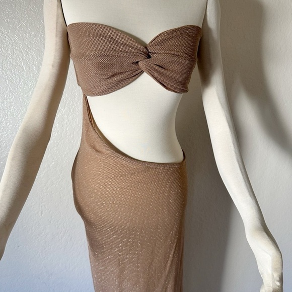 New Lovewave The Majorca Dress in Bronze size M - Picture 5 of 9